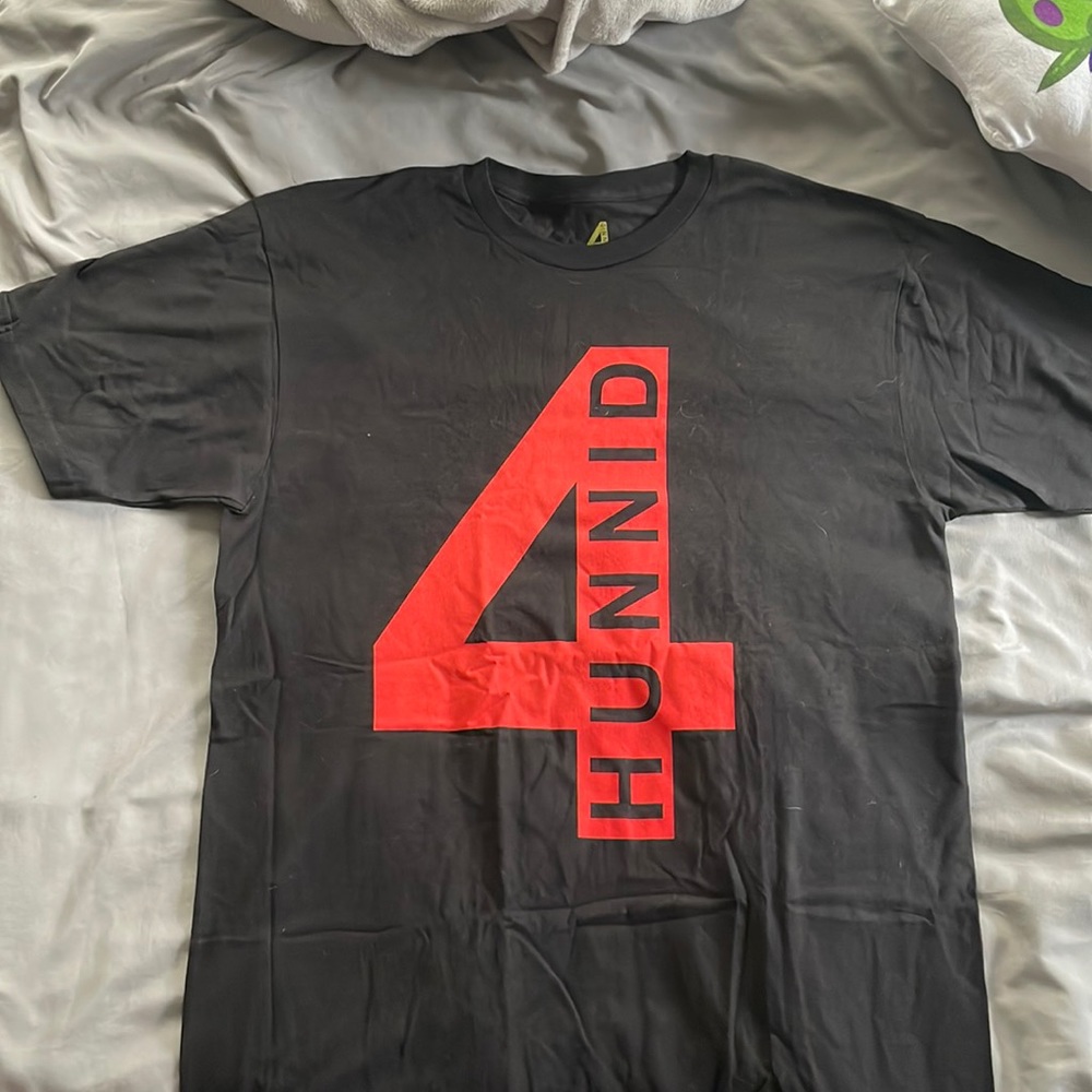 Black 4Hunnid Big Logo Tee